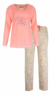 Irresistible Dames Pyjama - Palmprint - 100% Katoen - Roze