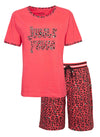 Irresistible Dames Shortama - 100% Gekamde Katoen - Rood