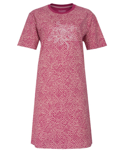 Irresistible Dames Nachthemd - Korte Mouwen - Roze