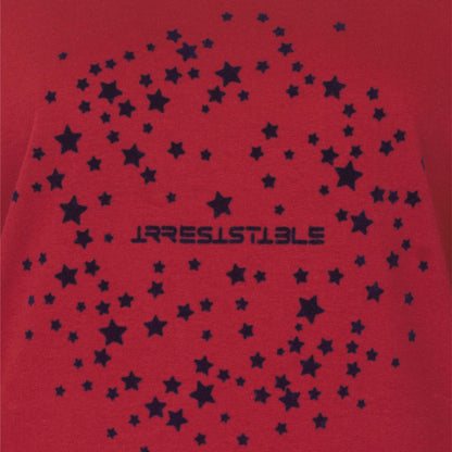 Irresistible Dames Nachthemd - Lange Mouwen - Ronde hals - Rood - afbeelding 4