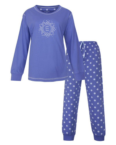 Irresistible Dames Pyjama - Lange Mouwen - Blauw