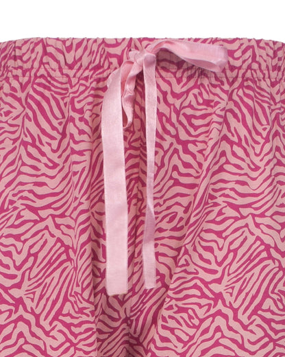  Irresistible Dames Pyjama- Lange Mouwen - Katoen - Fuchsia - afbeelding 4