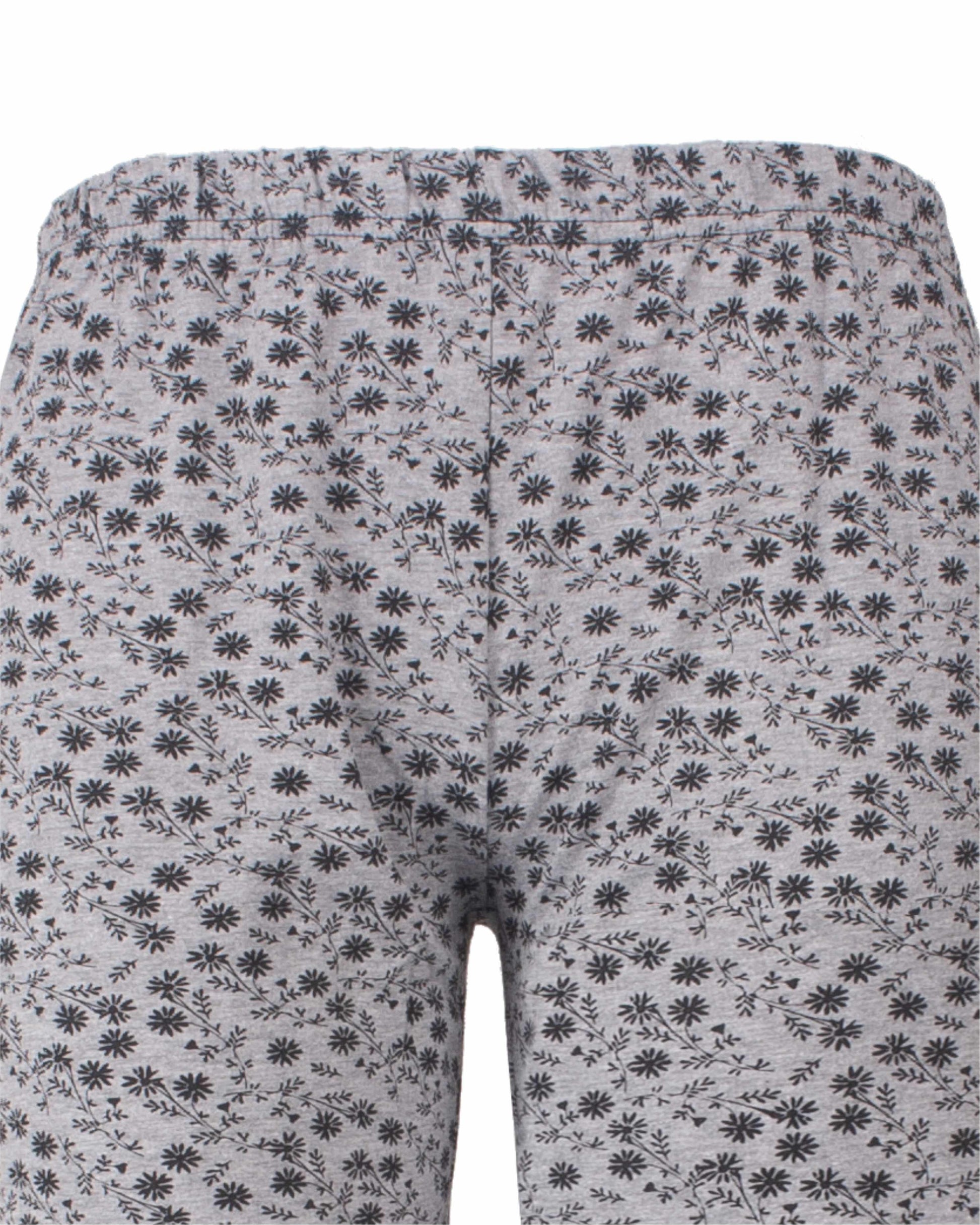  Irresistible Dames Pyjama - Lange Mouwen - Katoen - Grijs - detail