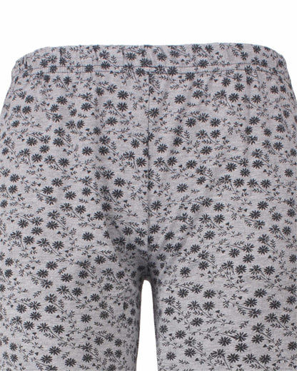  Irresistible Dames Pyjama - Lange Mouwen - Katoen - Grijs - detail