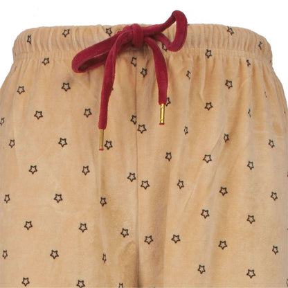 Irresistible Dames Velours Pyjama - Lange Mouwen - Ronde Hals - Rood - afbeelding 4