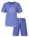 Irresistible Dames Shortama - Korte Mouwen - Blauw