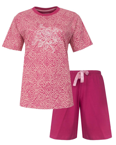 Irresistible Dames Shortama - Korte Mouwen - Fuchsia