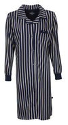 Medaillon Dames Nachthemd - Doorknoop - Blauw