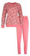 Medaillon Dames Pyjama Set - Paisley print - Katoen - Roze