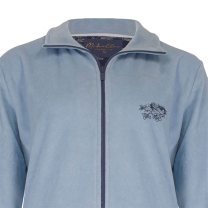 Medaillon dames Huispak -  Velours -  Lichtblauw - detail