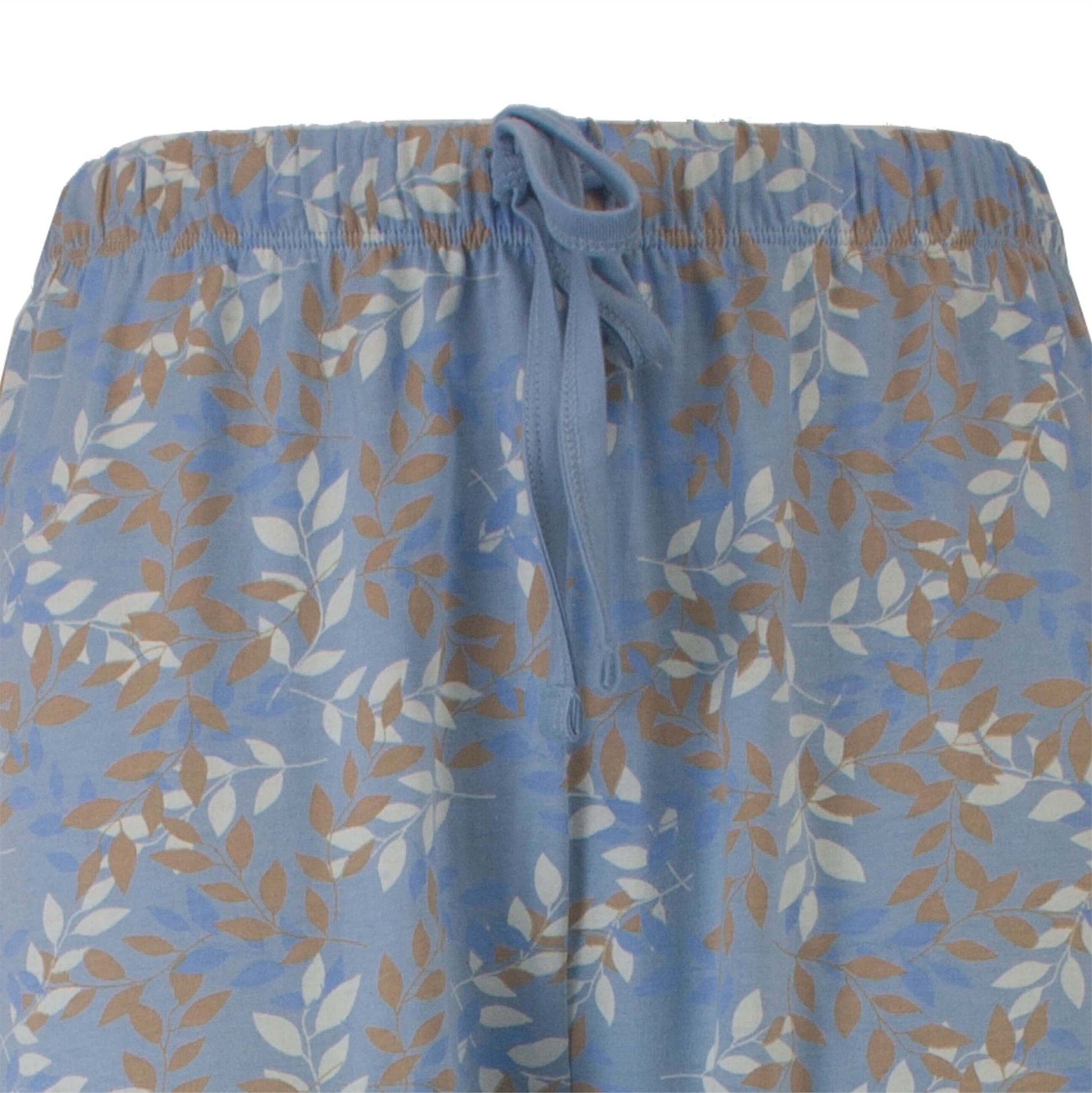 Medaillon dames Pyjama - Lange Mouwen -  Blauw - afbeelding 4