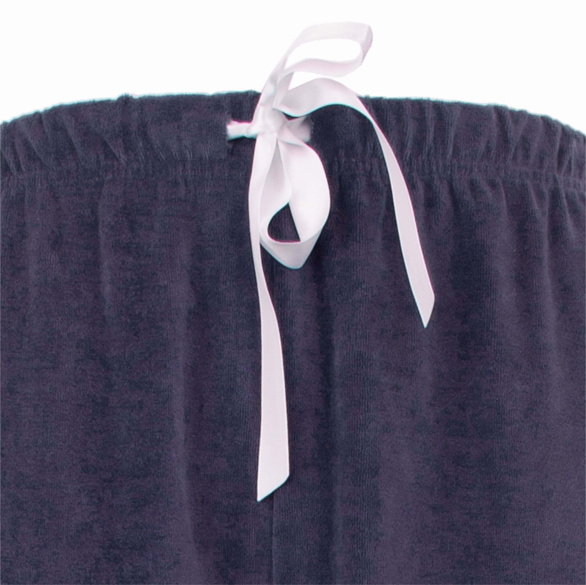 Medaillon dames Doorknoop Pyjama - Velours Pyjama  - Donker Blauw - afbeelding 4