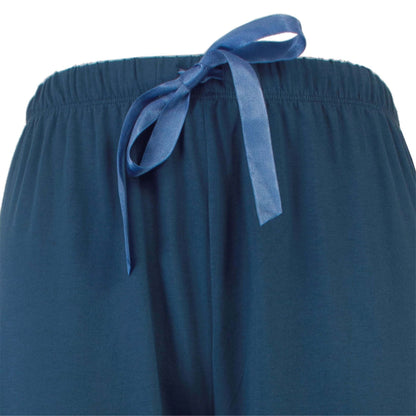 Medaillon dames Pyjama - Lange Mouwen  - Petrol Blauw - afbeelding 4
