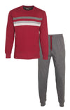 MEQ Heren Pyjama - Ronde Hals - Nachtkleding - Rood