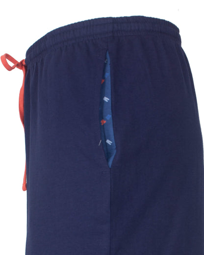 MEQ Heren Pyjama  - V-hals - Lange Mouwen - Blauw - afbeelding 6