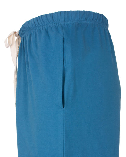  MEQ Heren Pyjama -  Ronde Hals - Lange Mouwen -  Aqua Blauw - afbeelding 5