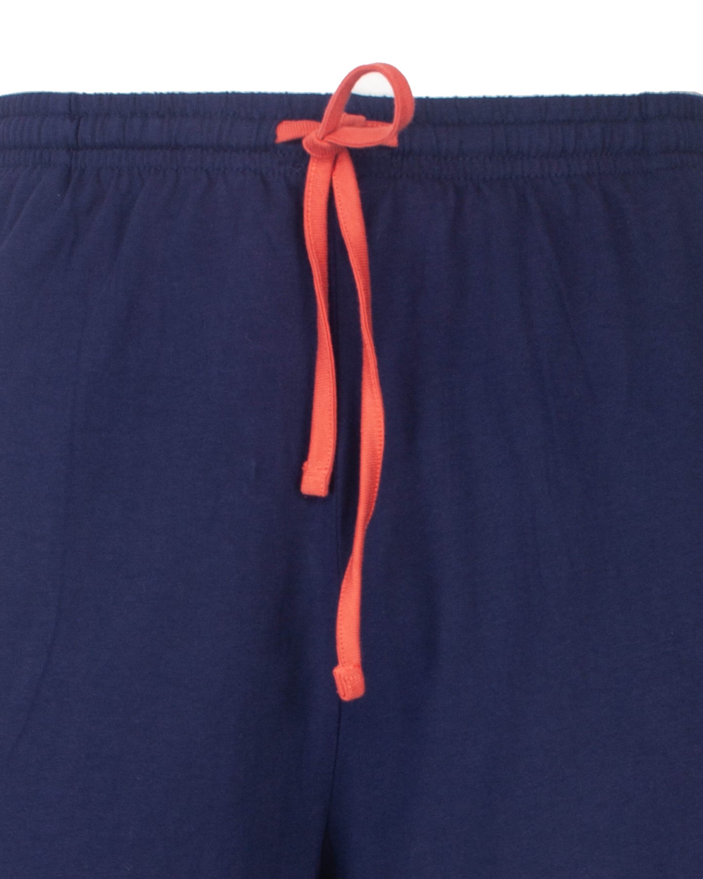 MEQ Heren Shortama Gestreept V-hals - Korte Mouwen -  Blauw - afbeelding 4