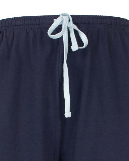 MEQ Heren Shortama -  Ronde Hals - Donker Blauw - afbeelding 4