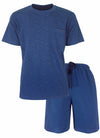 MEQ Heren Shortama - Korte Mouwen - Blauw