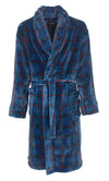 Paul Hopkins Heren Badjas - Coral Fleece - Blauw