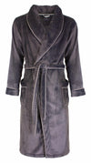 Paul Hopkins Heren Badjas - Kamerjas - Fleece - Grijs