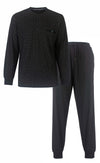 Paul Hopkins Heren Pyjama - Geprint Dessin - Polo Sluiting - Grijs