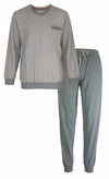 Paul Hopkins Heren Pyjama - Geprint - 100% Katoen - Grijs