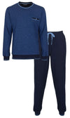 Paul Hopkins Heren Pyjama - Ronde Hals - Katoen - Blauw