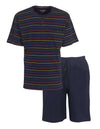 Paul Hopkins Heren Shortama - Borstzakje - Donker Blauw