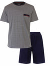Paul Hopkins Heren Shortama - Geprint Dessin - Donker Blauw