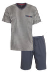 Paul Hopkins Heren Shortama - Pyjama Set - Katoen - Blauw