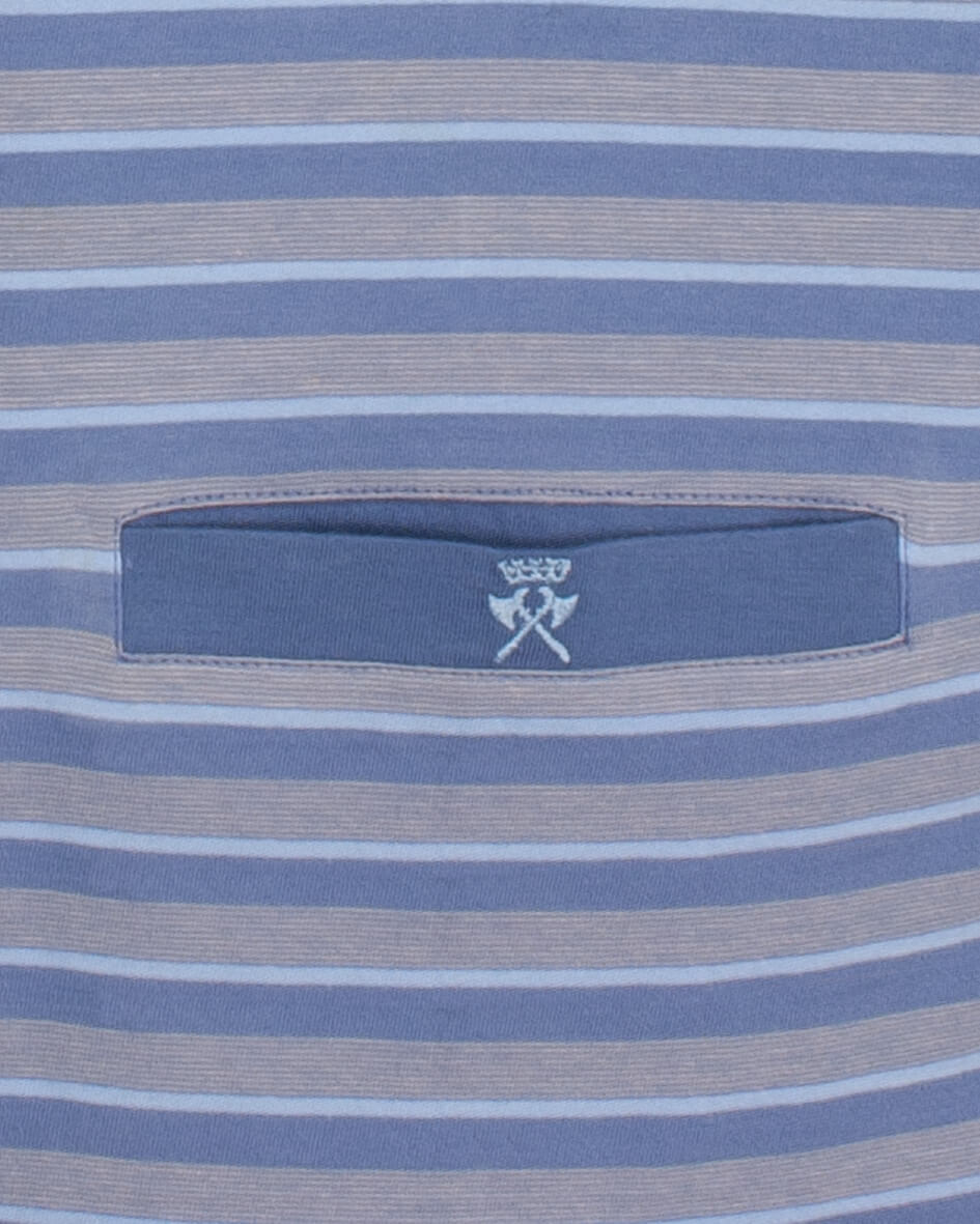 Paul Hopkins Heren Pyjama -  Polosluiting -  Licht Blauw - afbeelding 4