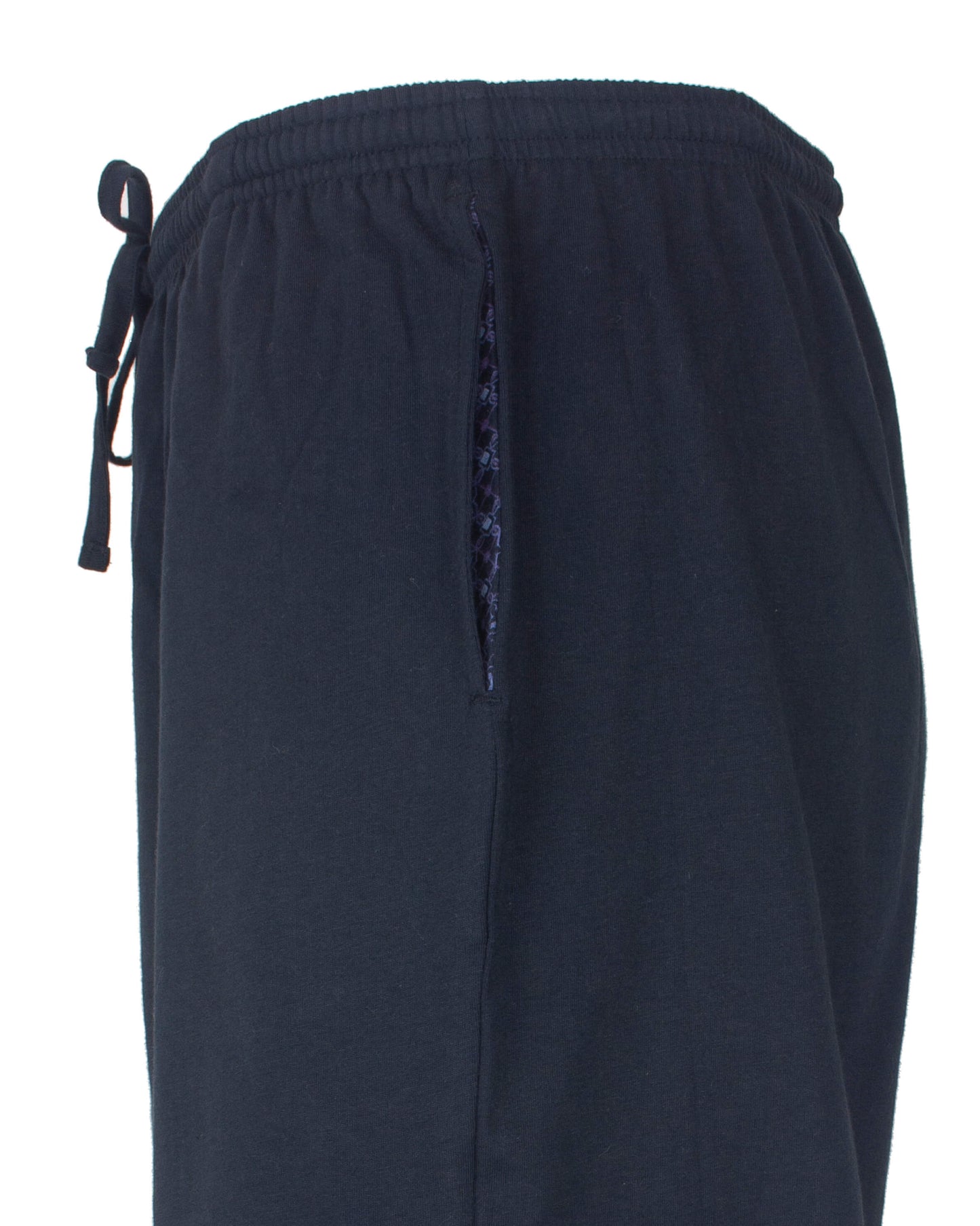 Paul Hopkins Heren Pyjama - Doorknoop -Katoen - Donker Blauw - detail