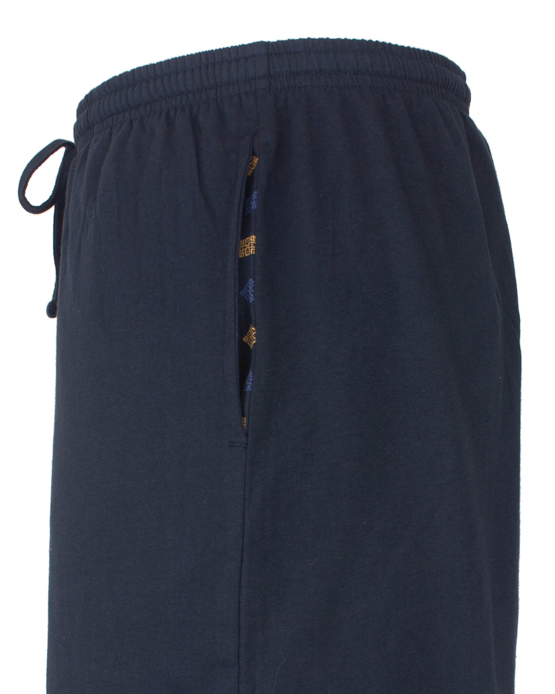 Paul Hopkins Heren Pyjama -  Ronde Hals -  Donker Blauw - detail