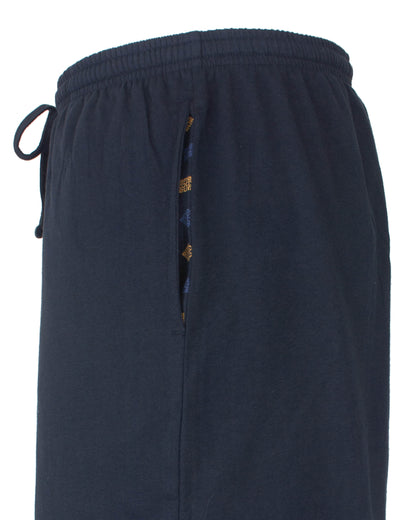 Paul Hopkins Heren Pyjama -  Ronde Hals -  Donker Blauw - detail