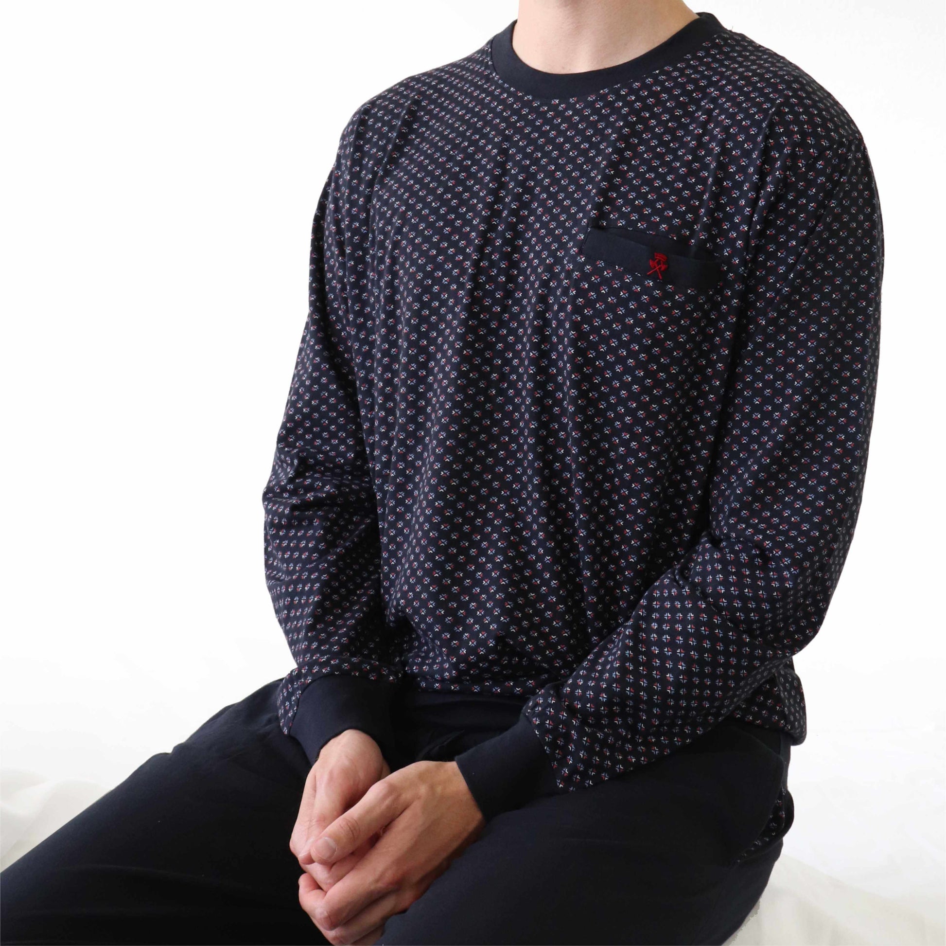 Paul Hopkins Heren Pyjama - Lange Mouwen - Donker Blauw - afbeelding 6