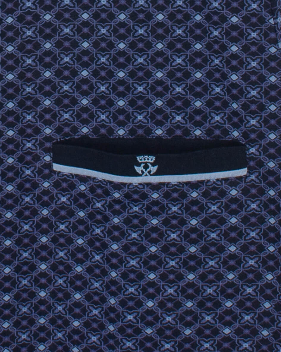 Paul Hopkins Heren Shortama -  Polosluiting - Donker Blauw - afbeelding 6