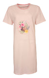 Temptation Dames Nachthemd - Bigshirt - 100% Katoen - Roze