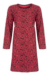 Temptation Dames Nachthemd - Bigshirt - Panter print - Rood