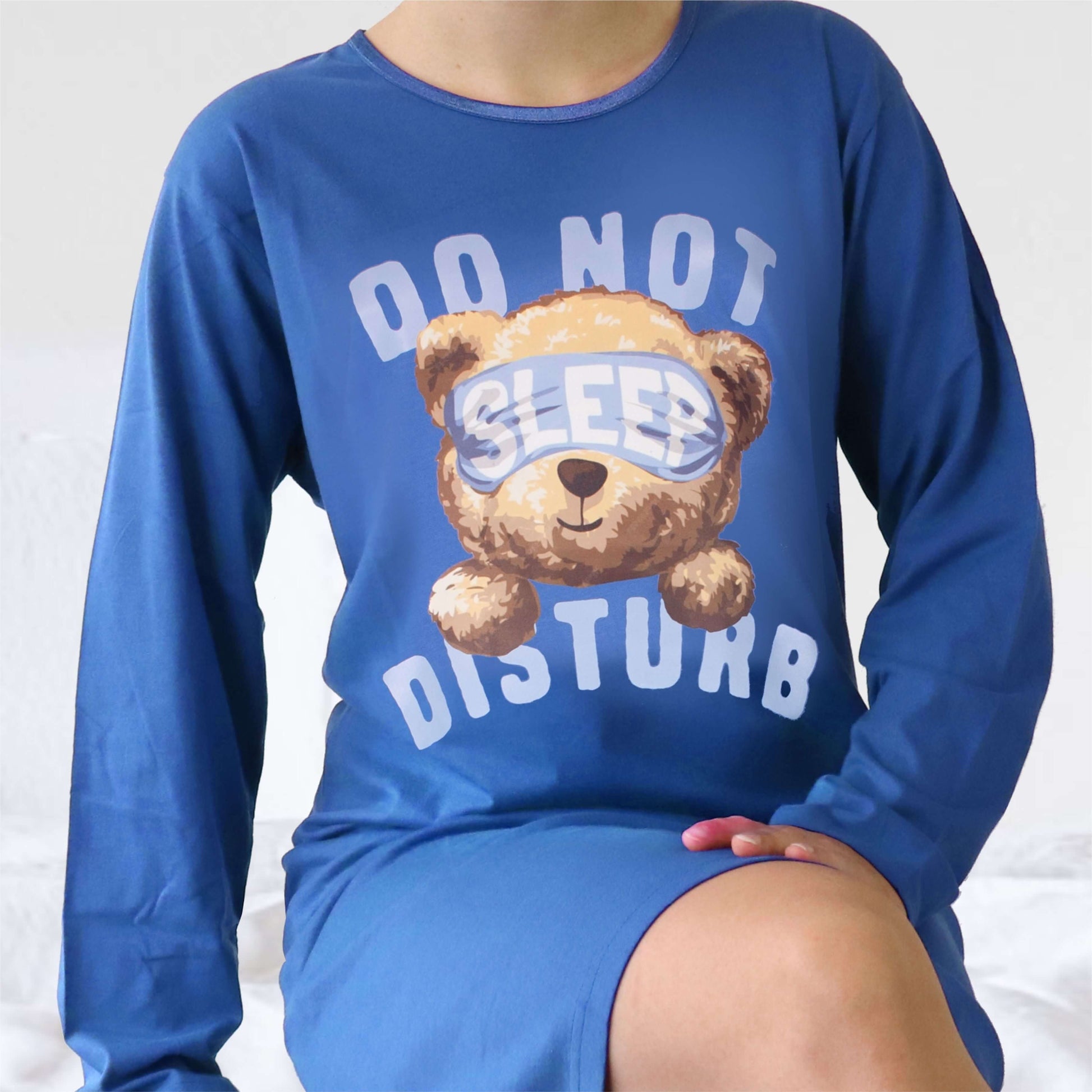 Temptation dames Big Shirt - Lange Mouwen -  Blauw - afbeelding 4