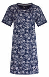 Tenderness Dames Nachthemd - Slaapkleed - Marine Blauw
