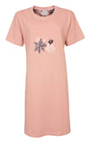 Tenderness Dames Nachthemd - 100% Gekamde Katoen - Roze