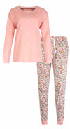 Tenderness Dames Pyjama - Bloemetjes print - Katoen - Roze