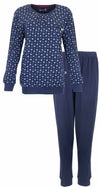 Tenderness Dames Pyjama - 100% Katoen - Donker Blauw