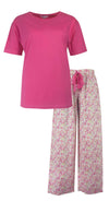 Tenderness Dames Pyjama - Katoen - Ronde Hals - Felroze