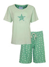 Tenderness Dames Shortama - Pyjama Set - Groen