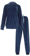 Tenderness dames Huispak  - Velours - Lange Mouwen -  Blauw