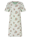 Tenderness Dames Nachthemd - Geprinte Bloemendessin - Groen
