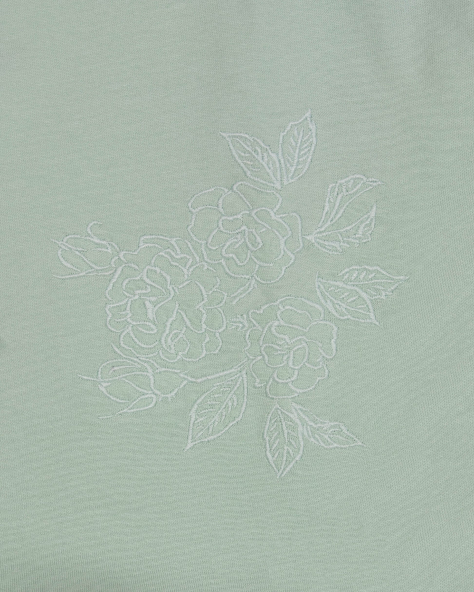 Tenderness Dames Nachthemd - Korte Mouwen - Groen - afbeelding 4