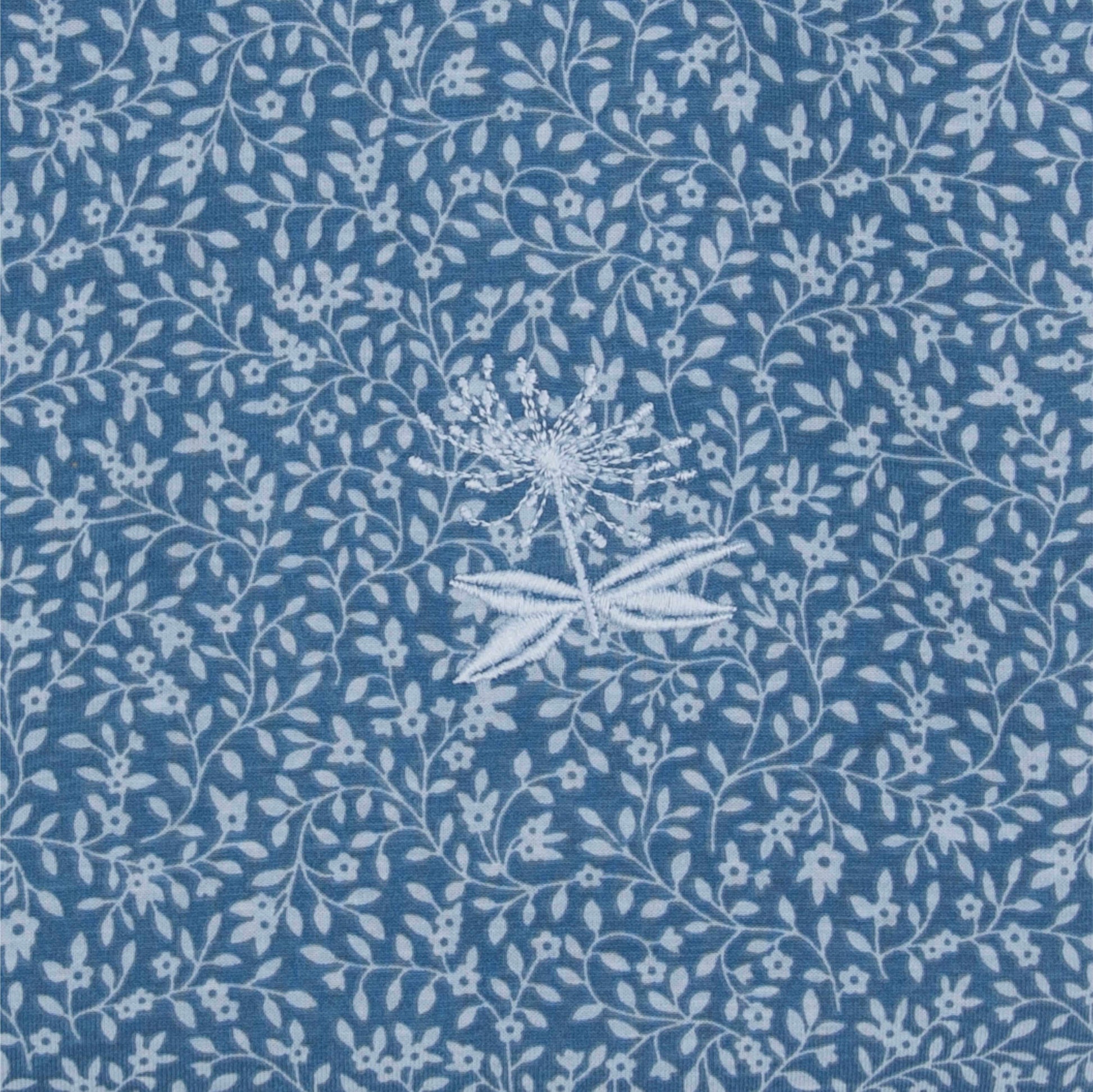 Tenderness dames Nachthemd - Lange Mouwen - Ronde Hals  -  Blauw - Katoen - afbeelding 4